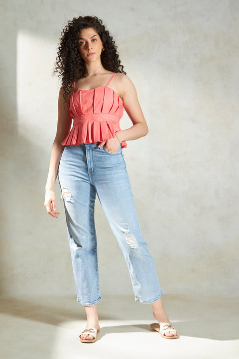 Saleisha 100% Cotton Crop Top - Image 7